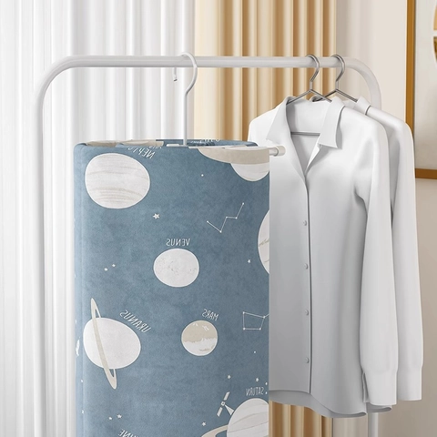 Spiral Drying Rack Stainless Steel Space Saving Laundry Hanger For Bed Sheets Quilt Covers Blankets Rotating Heavy Duty