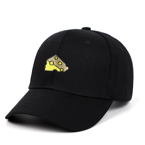 Cappello Da Baseball Cotone Ricamo Formaggio Regolabile Vintage Retrò Casual Cappello Sole Sport Divertente Cartone Unisex