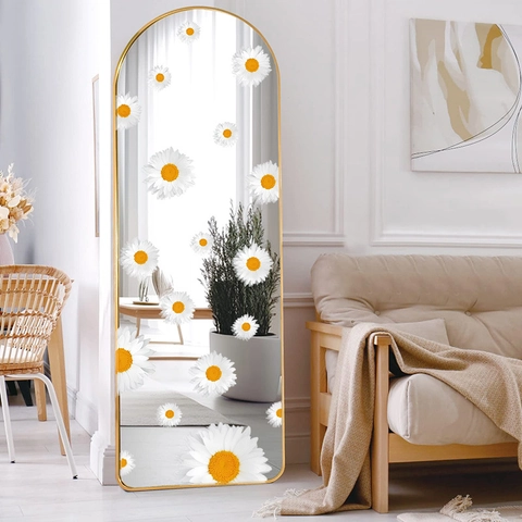 Daisy Sunflower Floral Wall Stickers PVC Waterproof Home Decor For Living Room Bedroom Bohemian Style