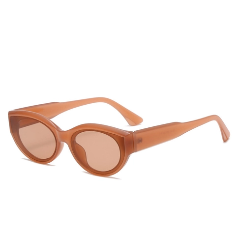 Gafas De Sol Retro Cat Eye Montura De PC Protección UV400 Montura Ovalada Pequeña Gafas Vintage Para Mujer Y Hombre