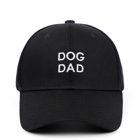 Dog Dad Letter Embroidery Baseball Cap Cotton Twill Adjustable Outdoor Casual Sports Sun Hat For Men Women