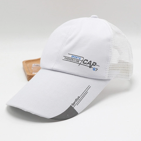 Baseball Cap Men Women Outdoor Sports Sun Hat Breathable Mesh Quick Dry Adjustable Long Brim Cotton Polyester Modern Style