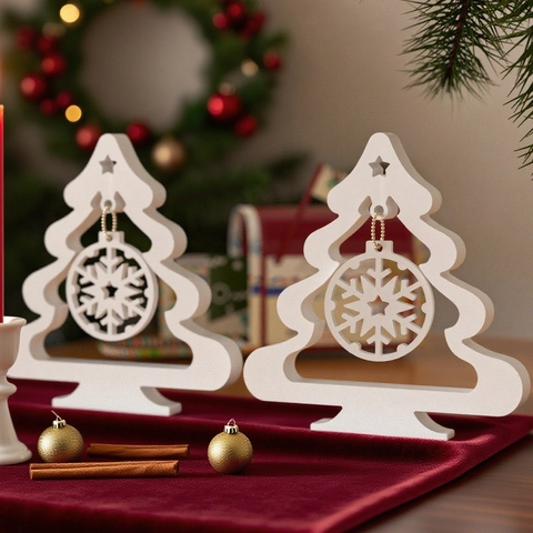 Molde De Silicona Para Marco De Fotos De Árbol De Navidad Con Etiqueta De Copo De Nieve Para Fundición De Resina DIY Decoración