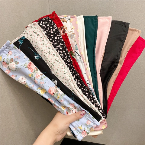 Deft Bun Lazy Hair Bun Maker Magic Hair Twist Tool Floral Print Fabric Bow Knot Styling Accessory For Women