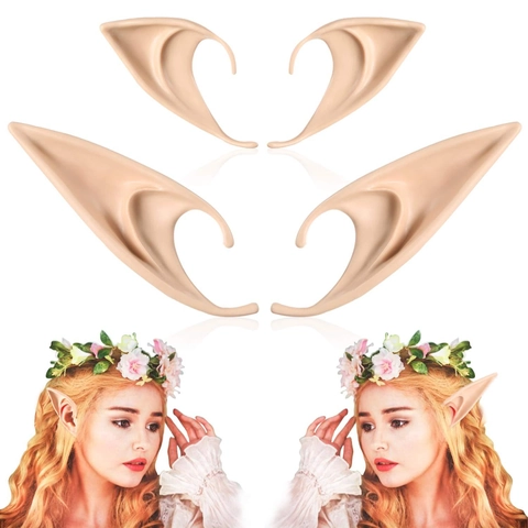 Latex Elfenohren Cosplay Requisiten Spitze Feenohren Für Halloween Party Maskerade Zubehör Weiche Falsche Ohren