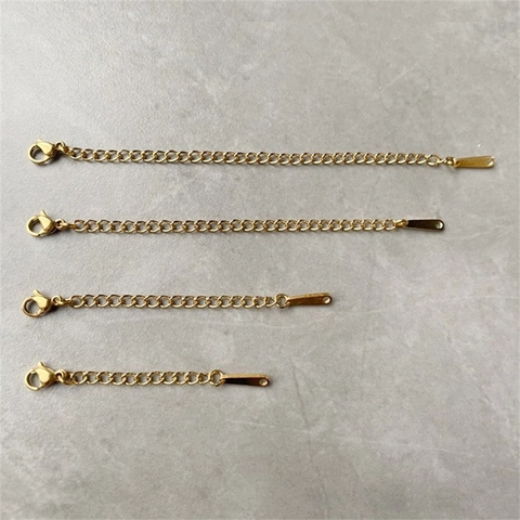 Roestvrijstalen Sieraden Verlengketting Met Kreeftsluiting Voor DIY Sieraden Maken Goud Zilver Roségoud Accessoires