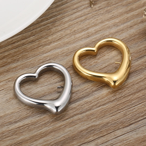 Colgante De Corazón Hueco De Acero Inoxidable Dije De Corazón Para Fabricación De Joyas DIY Accesorios De Collar