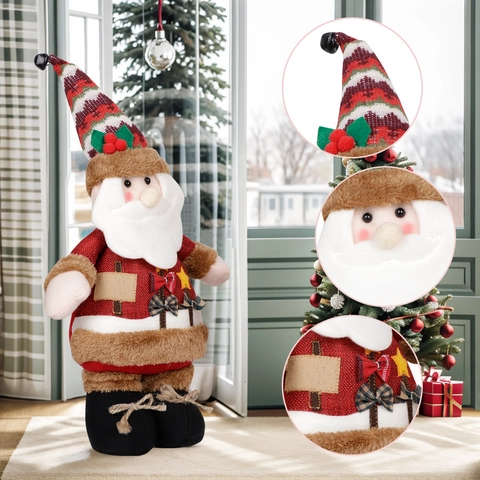 Adornos de Muñecos de Peluche de Navidad Figuras de Papá Noel Muñeco de Nieve Reno Decoración del Hogar Hotel Regalo de Fiesta