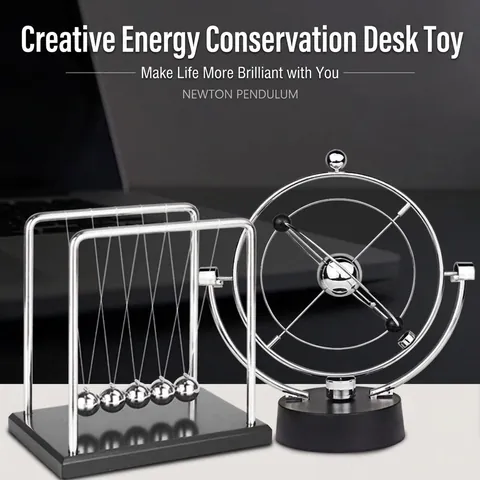 Kinetic Perpetual Motion Machine Newton's Cradle Celestial Orbit Model Metal Plastic Desktop Stress Relief Science Toy