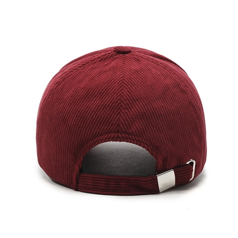 Vintage Corduroy Baseball Cap Buchstaben Stickerei Verstellbare Metallschnalle Casual Sonnenhut Unisex Streetwear