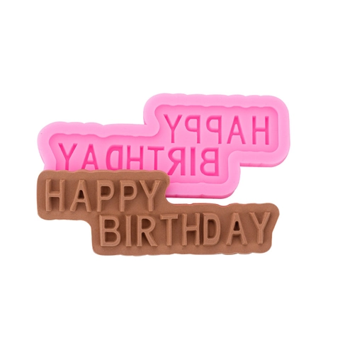 Happy Birthday Englische Buchstaben Silikonform Für Fondant Schokolade Tortendekoration DIY Backzubehör