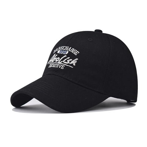 Cappellino Da Baseball Con Ricamo Lettere 3D Vintage Cotone Lavato Fibbia In Metallo Regolabile Protezione Solare Streetwear