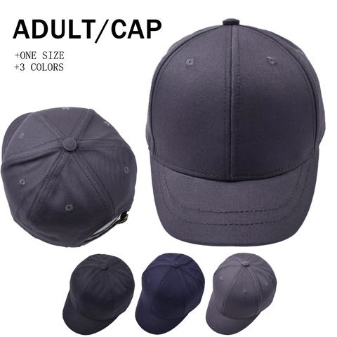 Solid Color Cotton Twill Baseball Cap Short Brim Adjustable Metal Buckle Breathable Minimalist Retro Outdoor Hat Unisex Adult