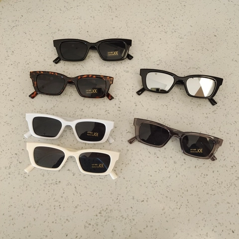 Kinder Zonnebril Rechthoekig Retro UV400 Bescherming Plastic Frame Trendy Vintage Bril Voor Jongens Meisjes