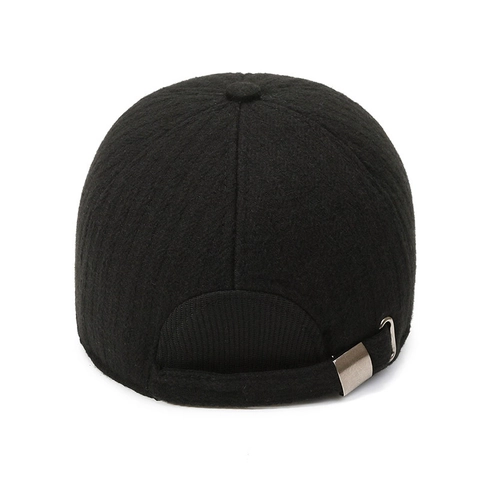 Winter Warme Baseballkappe Herren Faltbarer Ohrenschutz Polyester Verstellbare Dad Hat Metallblatt Ornament