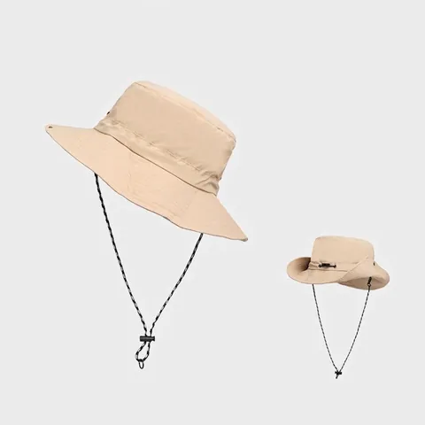 Chapeau Bob Pliable Nylon Imperméable Protection UV Large Bord Séchage Rapide Extérieur Chapeau De Soleil Hommes Femmes