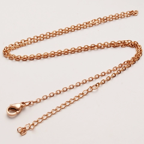 Minimalist Stainless Steel Necklace Chain With Lobster Clasp For Men Women Unisex DIY Jewelry Accessory Cross O Chain