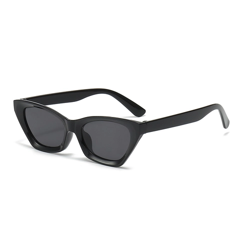 Cat-Eye-Sonnenbrille PC-Rahmen AC-Gläser UV400-Schutz Vintage Kleiner Rahmen Jelly Retro Für Damen