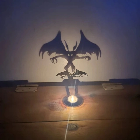 Portacandela Ombra Halloween Supporto Silhouette Metallo Mostro Spaventoso Scheletro Gatto Decorazione Tavolo Accessorio Festa