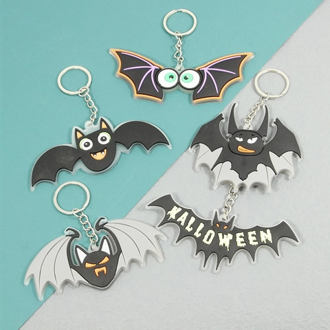 Cartoon-stil Kürbis Schädel Silikongel Halloween Unisex Schlüsselanhänger