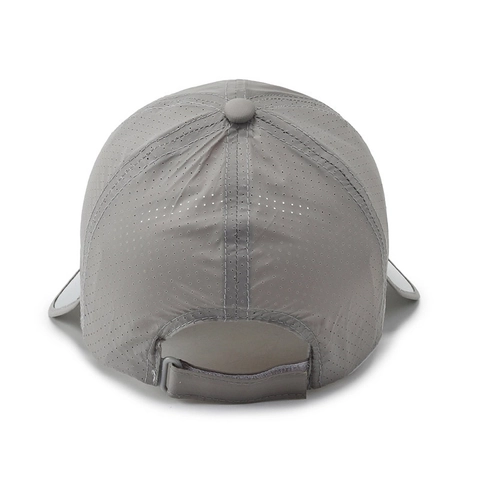 Outdoor Sun Protection Baseball Cap With Retractable Brim Quick Dry Polyester Breathable Mesh Sport Hat Letter Embroidery