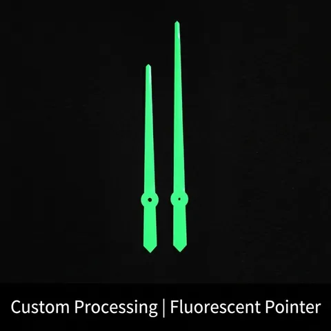 Aluminum Luminous Clock Hands Fluorescent Hour And Minute Pointers For DIY Wall Clock Repair Modern Simple Replacement