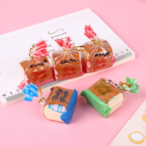 Creative Simulation Toast Bread Erasers Rubber Cartoon Food Shape For Students School Office Prizes Novelty Stationery
