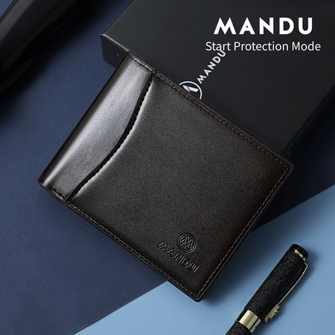 Portafoglio Uomo Bifold Blocco RFID Pelle PU Molti Slot Carte Tasca Monete Zip Business Casual Corto Portamonete