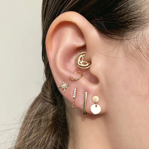Geometrische Bar Quaste Kette Stecker Ohrringe Mit 925 Sterling Silber Ohrstecker Kupfer Zirkon Für Damen