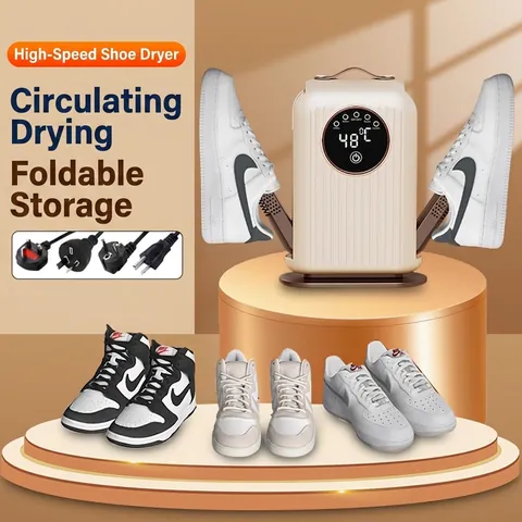 Elektrischer Schuhtrockner Tragbar Faltbar Teleskopisch Konstante Temperatur Maschine Für Stiefel Sneaker Socken Timing Digitalanzeige