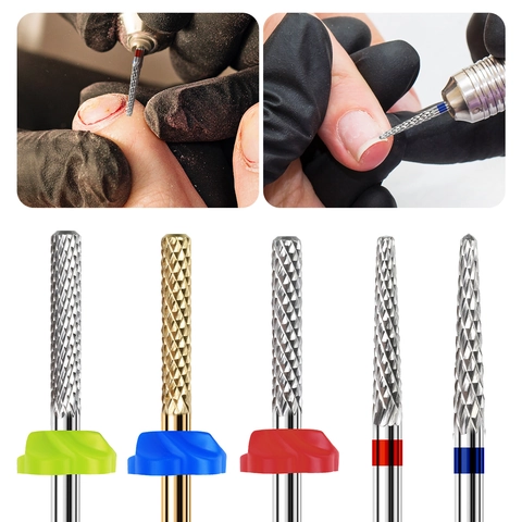Funte Per Fresa Unghie Professionali Lega Acciaio Tungsteno Manicure Pedicure Rimozione Pelle Morta Strumenti Elettrici