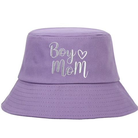 Boy Mom Buchstabe Herz Gesteppt Baumwolle Anglerhut Vintage Lässig Sonnenschutz Sonnenschirm Vissershoed Outdoor Sommer Damen