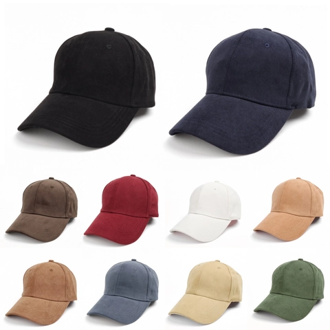 Gorra De Béisbol Unisex Retro Pana Color Sólido Ajustable Visera Curva Sombrero Protección Solar Ocio