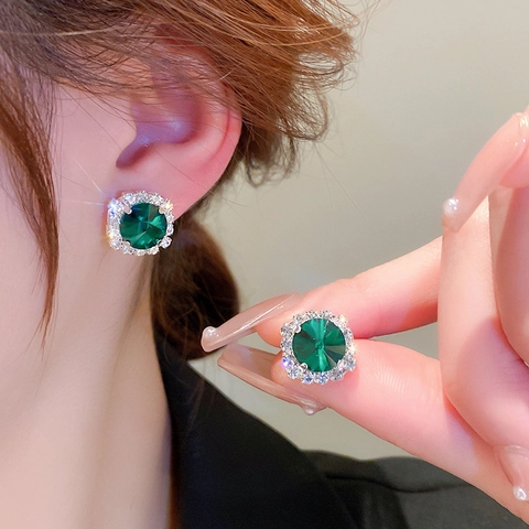 Joyas Vintage Collar Y Pendientes De Cobre Con Diamantes De Imitación Cuadrados Para Mujer Accesorios De Fiesta