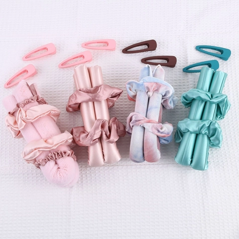 Heatless Hair Curler Velvet Plush No Heat Hair Rollers Sleeping DIY Hair Styling Accessories For Long Hair
