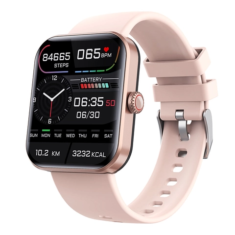 F57L Smart Watch Heart Rate Blood Oxygen Temperature Sleep Monitor Sports Tracker Square Screen Alloy Digital Watch