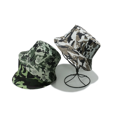 Camouflage Vissershoed Polyester Zonbescherming Outdoor Vissen Wandelen Streetwear Zonnehoed Voor Heren Dames
