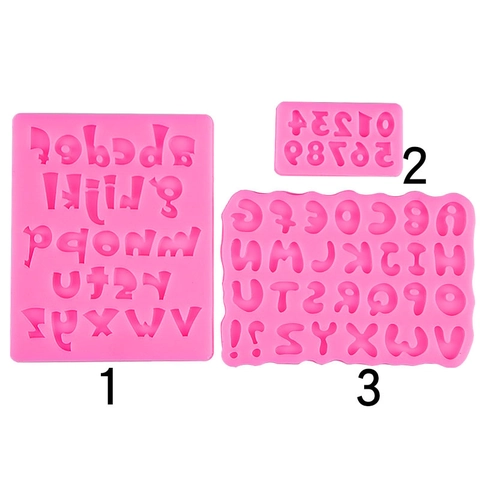 Alphabet Nummer Silikonform Alphanumerisch DIY Kuchendekoration Fondant Schokolade Keks Harz Handwerk
