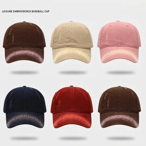 Casquette De Baseball Vintage Usée Avec Broderie Boucle Réglable Polyester Délavé Chapeau De Soleil Pour Hommes Femmes