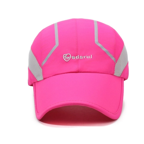 Gorra De Béisbol Deportiva De Secado Rápido Malla Transpirable Reflectante Parasol Sombrero De Running Ajustable Hombre Mujer