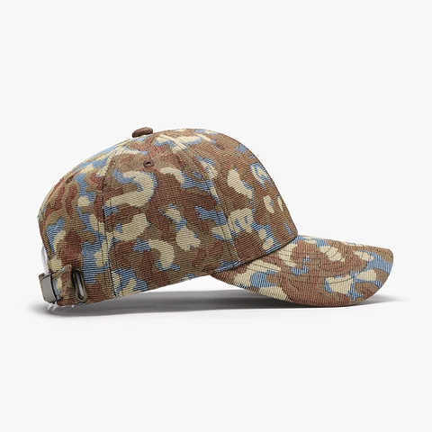 Cappello Da Baseball Cotone Camouflage Jacquard Traspirante Protezione Solare Outdoor Vintage Fibbia Regolabile Unisex