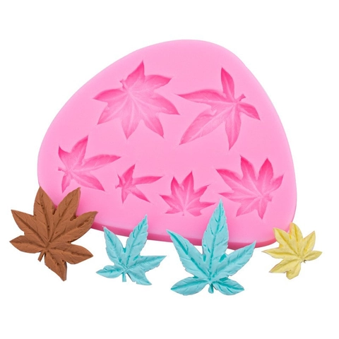 Maple Leaf Silicone Mold For Fondant Chocolate Cake Decoration DIY Resin Craft Leaf Shape Baking Tool Kitchen Accessory