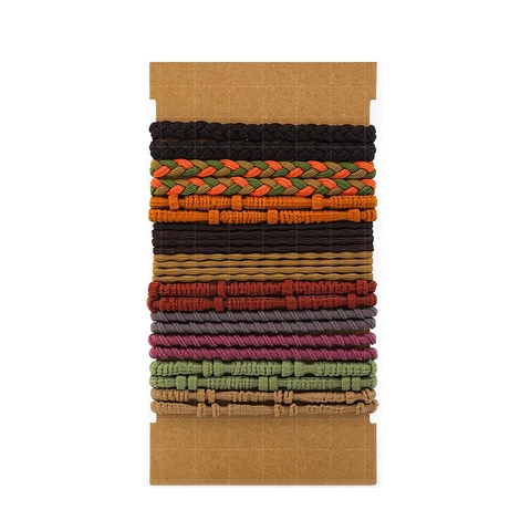 Bohemian Handmade Braided Hair Ties For Women Retro Elastic Hair Bands Multi-style Artificial Pearl Hair Accessories Jewelry