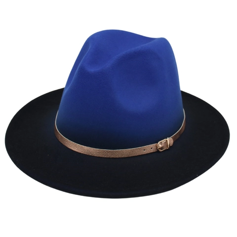 Καπέλο Fedora Όμπρε Για Γυναίκες Άνδρες Vintage Φαρδύ Γείσο Jazz Μάλλινο Καπέλο Με Χρυσή Αγκράφα Ζώνης Διακοσμητικό Καπέλο Ήλιου
