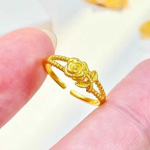 Kreativer Kupfer Rose Offener Ring Für Damen Personalisierte Kamelie Blume Design Gold Strass Künstliche Perle Ring Schmuck