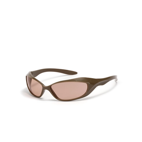 Y2K Wrap Around Sunglasses Futuristic Cyberpunk Oversized Square PC Frame UV400 Protected Fashion Shades Unisex