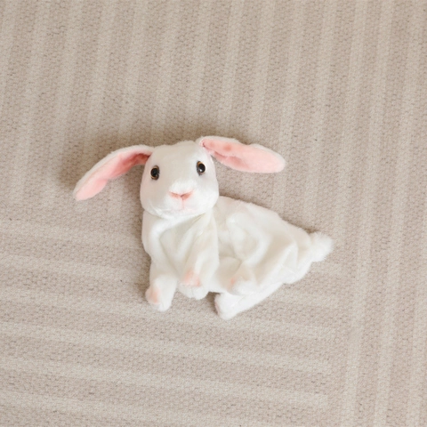 Rivestimento Giocattolo Di Peluche Coniglio Ariete Realistico Tessuto Morbido Forma Animale Carina Decorazione Casa