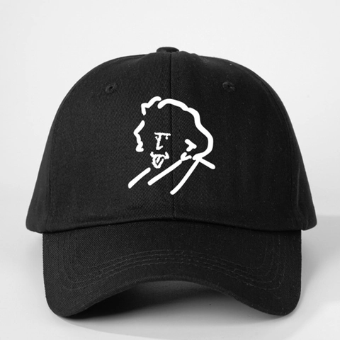 Bestickte Charakter Baseballkappe Polyester Baumwolle Verstellbar Sonnenschutz Gebogener Schirm Lässiger Outdoor Sporthut