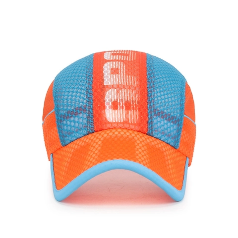 Casquette de Baseball en Maille pour Enfants Chapeau de Soleil d'Été Respirant pour Garçons Filles Réglable Sport de Plein Air Trucker Hat Imprimé Bloc de Couleur