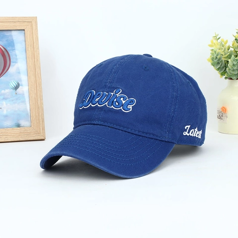 Cotton Baseball Cap With Letter Embroidery Adjustable Strap Retro Casual Outdoor Sun Hat For Men And Women